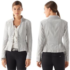 White House Black Market Regimental Velvet Jacket • size 6